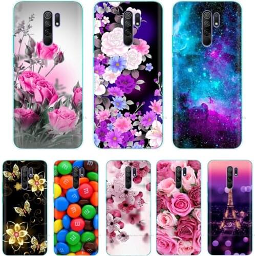 Silicon Case for Xiaomi Redmi 9 Cases Full Protection Soft TPU Back Cover on Redmi9 Bumper Hongmi 9 Phone Shell Bags Coque Cat