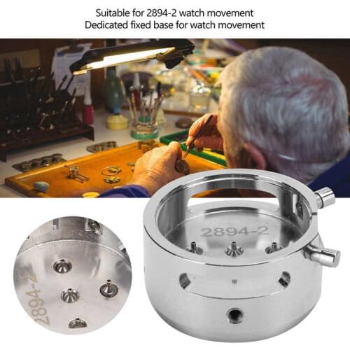 Steel Watch Movement Holders Base Watch Repair Tool Accessory Kit for 2894-2 Movement for Watchmaker