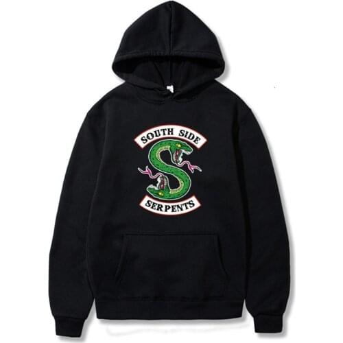 New South Side Serpents Hoodie Sweatshirt Hip Hop Streetwear Autumn Spring Men Fashion Riverdale Hoodie S-XXXL 2020