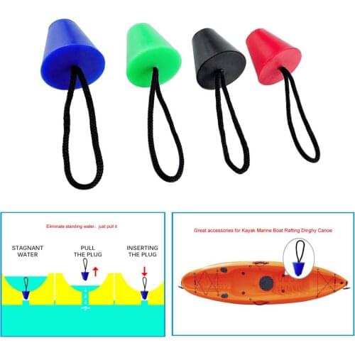 Universal Kayak Scupper Plug Boat Canoe Drain Hole Stopper Bung Cone Marine Boat Dinghy Stopper Replacement Part