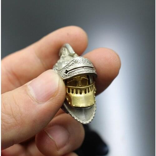 Vintage Skull Rome Knight Helmet Pendant for Men Women Pendant Fashion Accessories