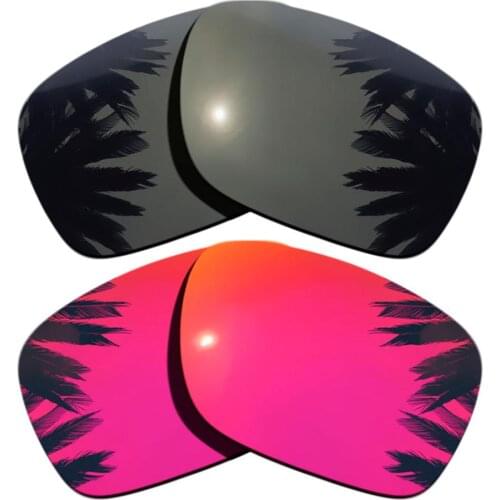 Black&Midnight Sun Mirrored Polarized Replacement Lenses for Holbrook Frame 100% UVA & UVB