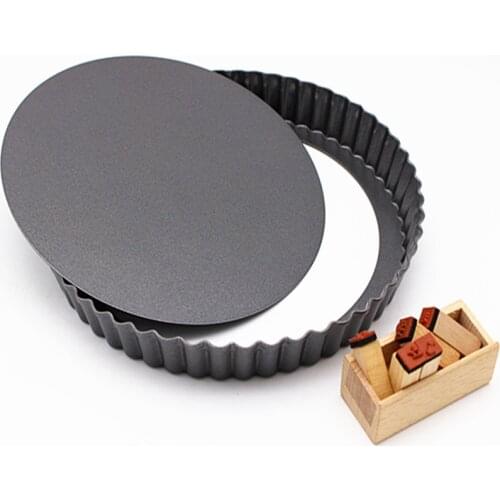 1pcs Non-Stick Tart Quiche Flan Pan Molds Mini Pie Muffin Cupcake Pans Pizza Pan Removable Loose Bottom Dessert Bakeware Tools