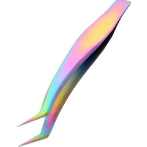 Utoolmart 1pcs Stainless Steel Tweezer Rust Sprayed Steel Grit Plated Colorful Zinc Different Packaging Tool Industrial Tweezers