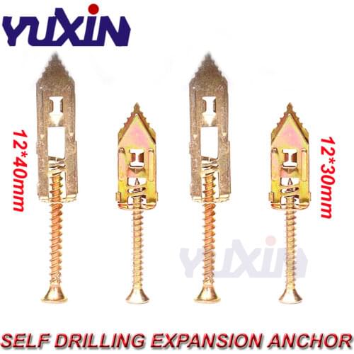 20Pcs/Lot Small Bag Hammer-In Plasterboard Fixing / Safety Nail-in Anchor With Screws