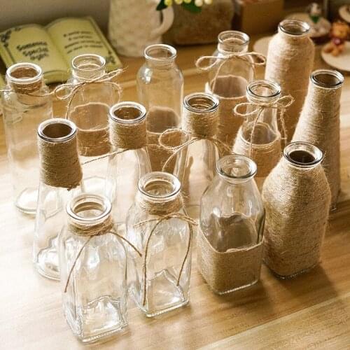 24pcs Natural Jute Twine Arts Crafts Jute Rope Industrial Packing Materials Packing String for DIY Crafts, Festive Decoration