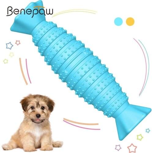Benepaw Durable Candy Shaped Dog Chew Toys Interactive Fashion Nontoxic Pet Bone For Small Medium Dogs Teething Puppy Game Play