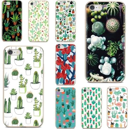 For Samsung Galaxy J1 J2 J3 J4 J5 J6 J7 J8 Plus 2018 Prime 2015 2016 2017 EU Cactus Flowers Green Plants Desert Soft Case Covers