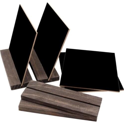 1Set Wood Tabletop Chalkboard Double Sided Blackboard Message Board Children Kids Toy XX9A