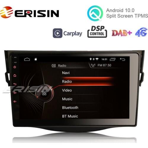 Erisin ES4298R 9" Android 10.0 Car Multimedia Player for TOYOTA RAV4 GPS WiFi 4G TPMS DVR DAB+ CarPlay DSP