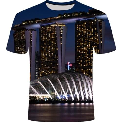 Nature/Landscape Tree T-shirt Summer Leisure Natural Scenery Full Version 3D T-shirt Cool Mens T-shirt 3D Printing T-shirt Men