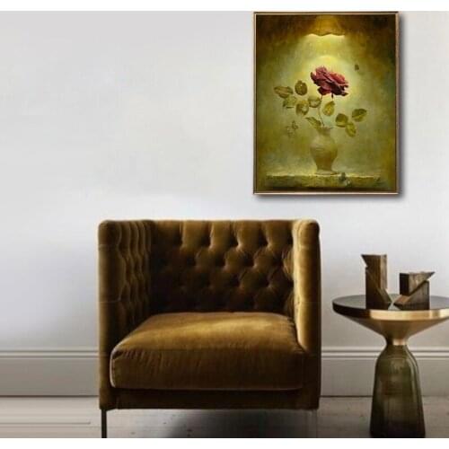 Paint by number art painting by numbers Hand-painted art lamp under the flower home corridor decorative painting