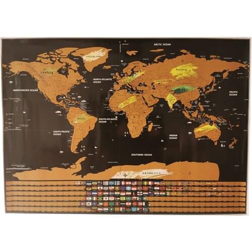 1 Pcs Flag Version World Map 40 * 30cm Decorative Wall Poster For Students' Teaching Equipment Decoration Wall Stickers Map