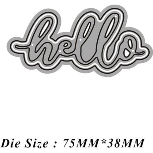 2021 New Arrivals English Word Metal Cutting Dies Scrapbooking DIY Album Stamp Paper Card Embossing Decor Craft