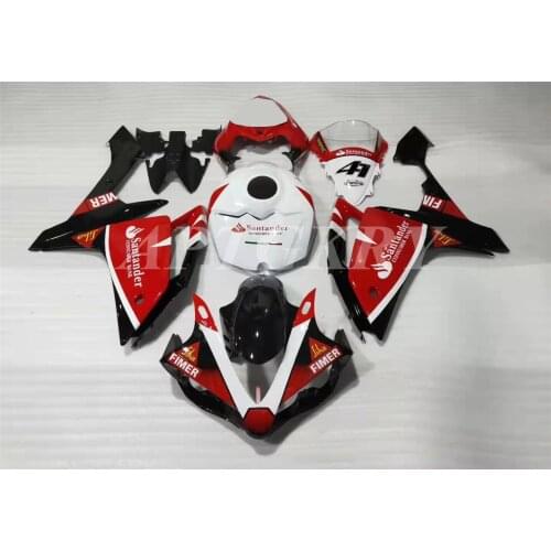 New ABS Plastic Shell Motorcycle Fairing kit Fit For YAMAHA YZF R1 2007 2008 YZF-R1 YZF 1000R Bodywork set Red White