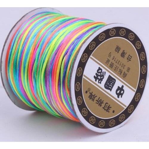 Necklace thread ny35 Gift Multicolor Chinese Knot String Nylon crystal Cord diy accessories Rope for Bracelet