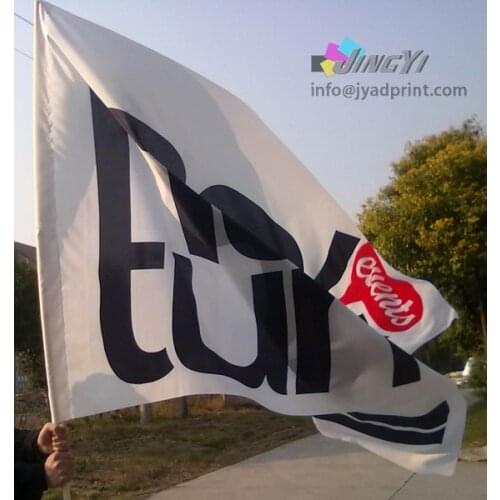 Custom full color printing 120X120CM flying polyester banner, Outdoor Big Flag, quality Fabric banner 3X5ft flag
