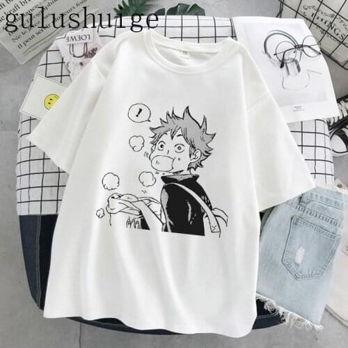 90s Tumblr Vintage T-shirt Haikyuu Men T Shirt Kuroo Japanese Anime Bokuto Manga Tshirt Cartoon Graphic Tees Male Women Unisex