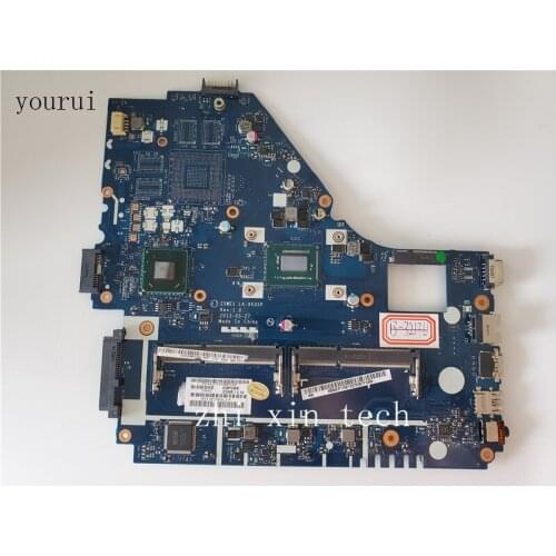 Yourui For Acer aspire E1-530 E1-570 Laptopmotherboard Z5WE1 LA-9535P NBMEP11001 with i3-3217u CPU DDR3 Test ok
