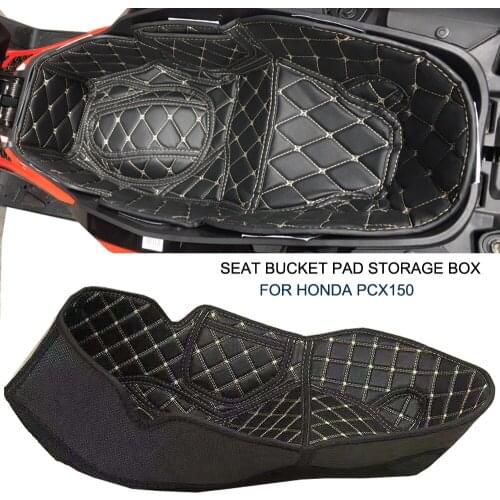 Rear Trunk Cargo Liner Protector Motorcycle Seat Bucket Pad Storage Box For Honda PCX150 pcx 150