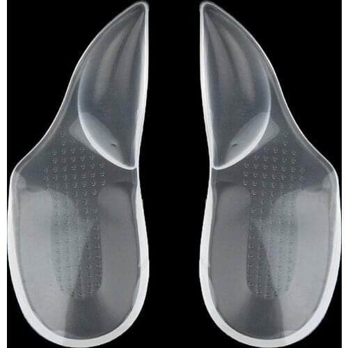 1 Pair Women Silicone Gel Insoles Professional Orthotic Arch Support Insole Flatfoot Prevent Foot High Heels Shoes Pad