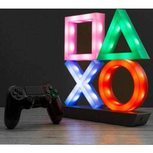 1pc XL Game Atmosphere lamp LED Icon Light Room Desk Decoration USB or AAA Batteries Power Supply