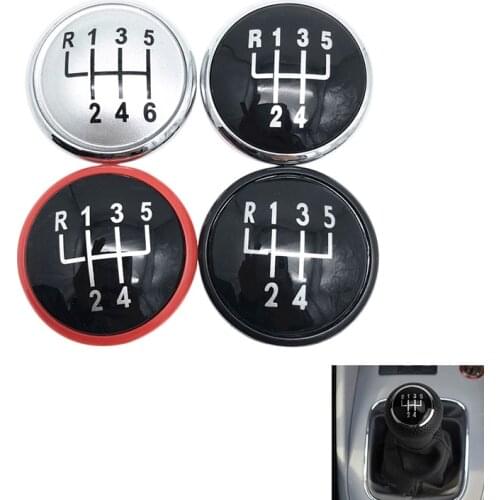5/6 SpeedGear Shift Knob Cap Cover Badge Case For VW Golf 3 4 IV Jetta MK3 MK4 GTI Bora LUPO POLO CADDY SEAT IBIZA CORDOBA INCA