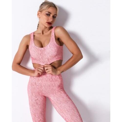 ATHVOTAR Printing Sexy Bra Women Fitness Shockproof Push Up Women Bras Sporty High Elasticity Top Gym Female Bras