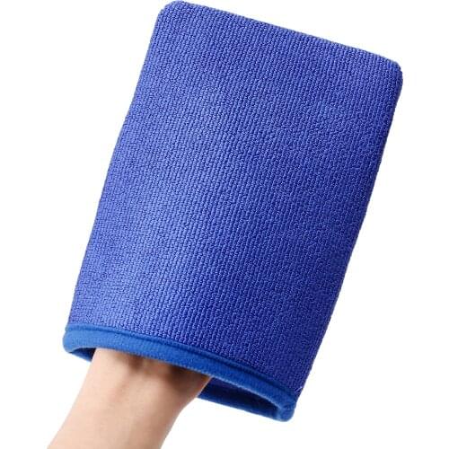 X Autohaux Automotive Clay Mitt Glove Detailing Cleaning Wash Mitt Blue Gray Purple 21x14cm