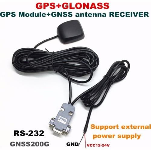 12-24V power supply, RS232 GPS RECEIVER, DB9 female, support external power supply GNSS chip design Supports GLONASS mode