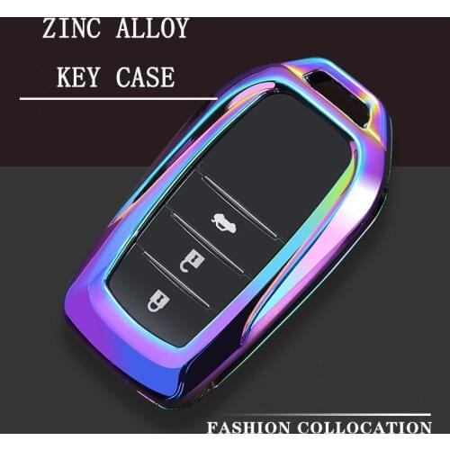 2019 New Zinc Alloy Car Key Case Key Protection Cover For Toyota CROWN Camry COROLLA Car Holder Shell Car-Styling Accessories