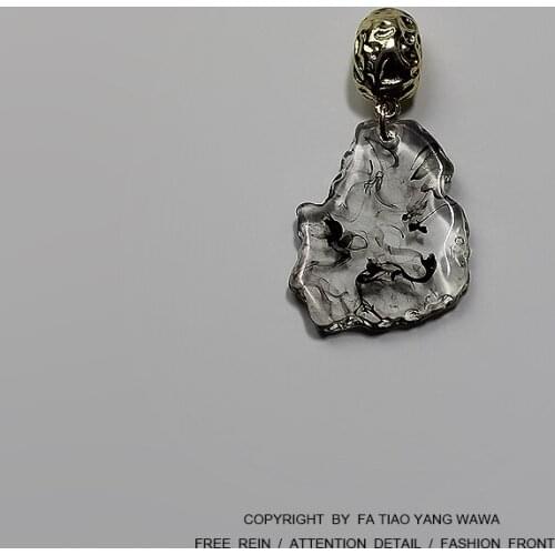 Ink landscape dark black ear nail