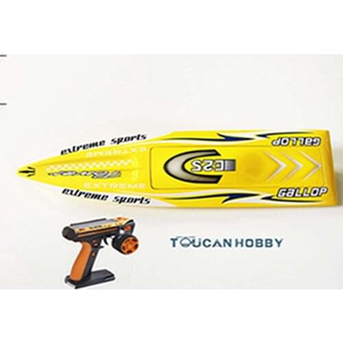 E25 RTR Gallop Fiber Glass Racing Speed Boat W/2550KV Brushless Motor/ 90A ESC/Remote Control Ready to Run Boat Yellow THZH0026