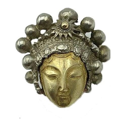 Outdoors DIY Brass Peking Opera Tsing Yi Knife Beads Lanyard Pendants Accessories