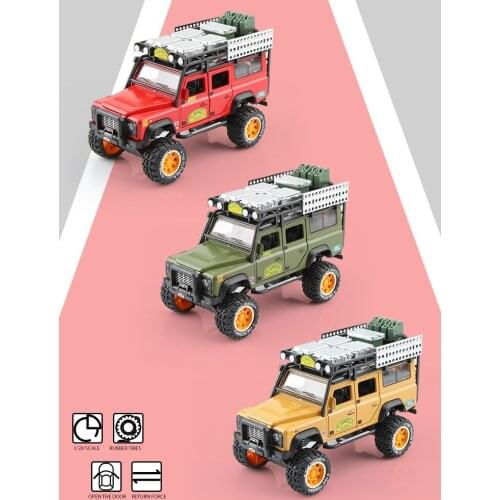 Camel Cup 1:28 Alloy Simulation Off-road Jeep Model Car Adventure Chariot Boy Toy Pickup Truck Pull Back Model Collection Gift