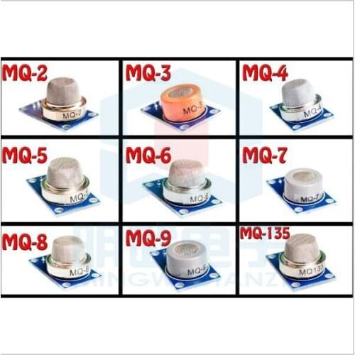 MQ Series Kit MQ-2~MQ-135 9 Gas Sensor Modules MQ-3 MQ-5 MQ-7