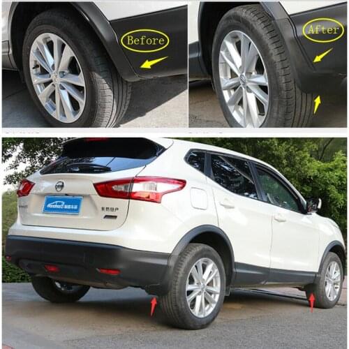 Lapetus Accessories For Nissan Qashqai J11 2014 - 2020 Front + Rear Mudguards Mud Flap Flaps Splash Guards Fender Protection Kit