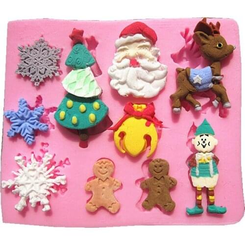 Free Shipping Christmas Beer Tree Cooking Tools Wedding Decoration Silicone Mould Baking Fondant Sugar Craft Diy Cake Candy