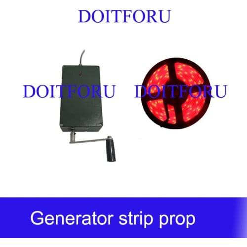 Manual generator light belt version for Room Escape Chamber puzzle props Adventurer prop escape room game prop control led strip