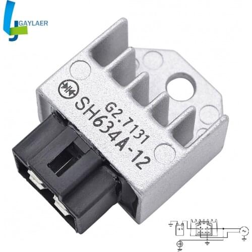 SH634A-12 Motorcycle Regulator Rectifier for Honda CRF150F CRF230F CT110 CG125 SFX50 SGX50 C90 NH90 NSR75R NSR50R SZX50