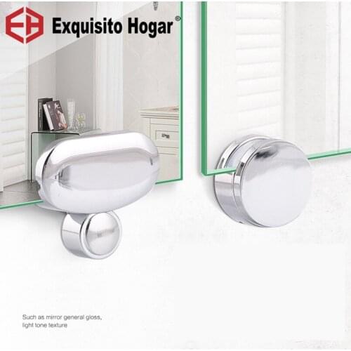 Bathroom Mirror Glass Mirror Hinger Fixed Accessories Advertising Plate Glass Clamp Fixed Clip Mirror Mirror Fixed Fitting