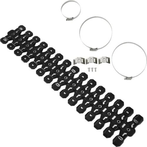 Universal CNC 2 Stroke Motorcycle Exhaust Pipe Guards Heatproof Black