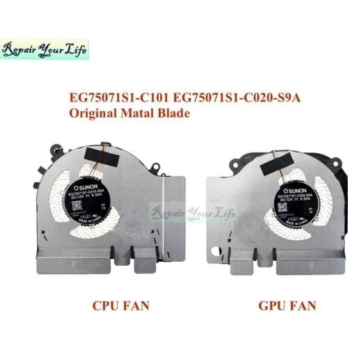 Computer Cooling Fan For Xiaomi MI 15.6 Game Gaming GTX1060 6G Edition 171502-AA CPU Fan Cooler Radiator EG75071S1 C010 C020 S9A