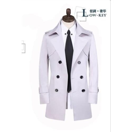 Spring business slim sexy trench coat men overcoat veste homme double breasted mens trench coat overcoat plus size S - 8XL 9XL