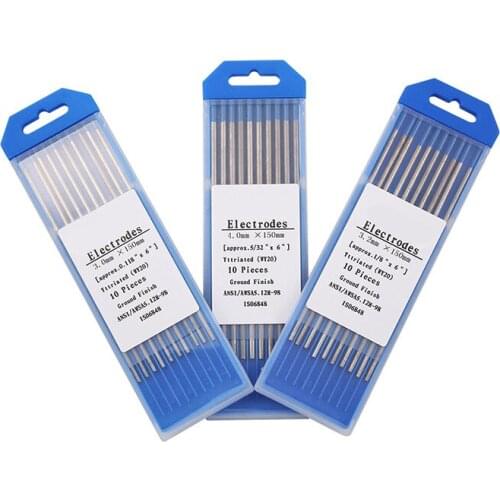 Colourful Argon arc welding Tungsten needle/Rod tungsten electrode 1.0/1.6/2.0/2.4/3.0/3.2/4.0mm WT20 WC20 WL20 WL15 WZ8 WP WY20
