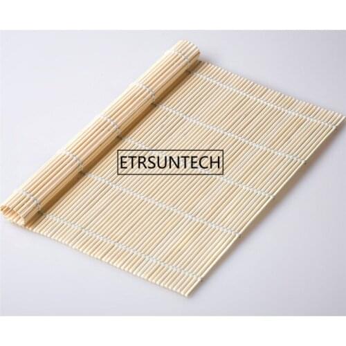 100pcs Bamboo Rolling Mat Sushi Rolling Roller Onigiri Rice Roller Hand Maker Sushi Tools Kitchen Tools Accessory