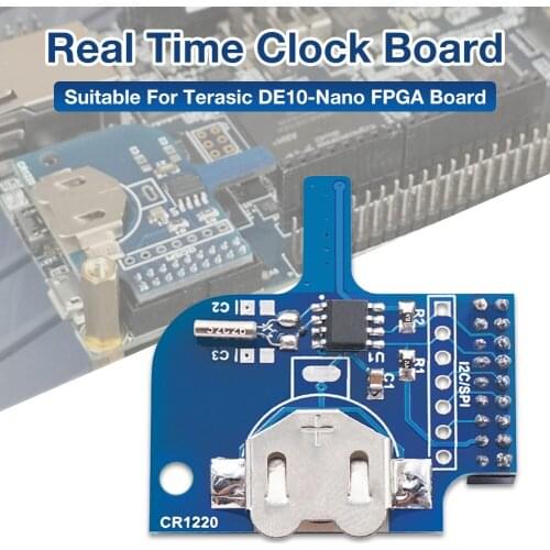128MB SDRAM Extra Slim Real Time Alarm Clock Board For Terasic DE10-Nano FPGA Board For MiSTer IO Board Real-time Clock Board