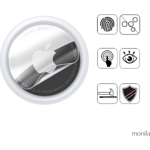 3/5Pcs Soft Protective Film For AirTags Tracker Screen Protector Smart Bracelet Accessories Not Glass