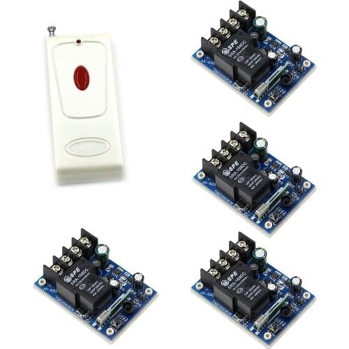 DC 12V-48V Wide Voltage Wireless Remote Control Switch Wireless Remote Power Switch Radio Relay 1CH 40A Receiver Transmitter