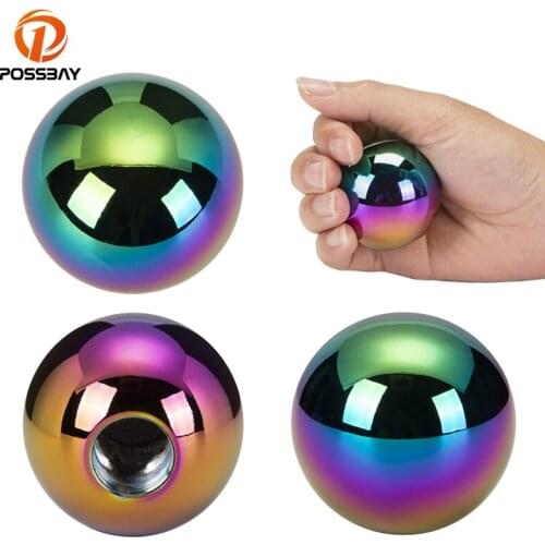 POSSBAY Car Gear Shift Knob Lever Head Cover 5/6 Speed Aluminum Manual Transmission Universal Handle Case Auto Interior Parts